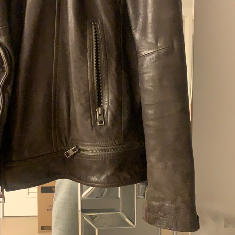 All Saints Real Leather Jacket - Picture 3 of 5